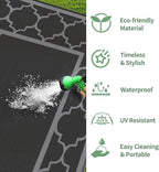 GENIMO 10 ' x 14 ' Outdoor Rug Waterproof - Image 6