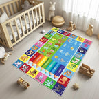 ABC Educational Area Rug for Kids Playroom, Non Slip Washable Classroom Rug - Image 3