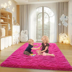 Mugorn Hot Pink Fluffy Soft Rugs - Image 5