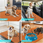 OLANLY Dog Door Mat for Muddy Paws 48x30, Paw Print Design, Absorbs Moisture - Image 7