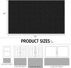Front Door Mat 3' x 5', Low Profile Heavy Duty Door Mat Outside Entrance - Image 2