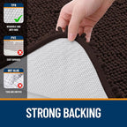 OLANLY Bathroom Rugs 30x18, Extra Soft Absorbent Chenille Bath Rugs, Rubber - Image 6