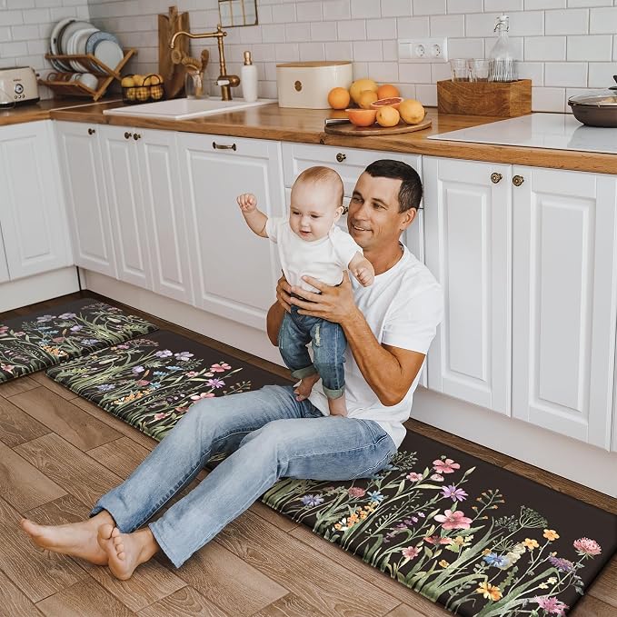 KIMODE Kitchen Mats Cushioned Anti Fatigue, Padded Kitchen Floor Mats, Non Slip - Image 8