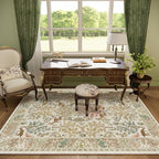 Machine Washable Rugs for Living Room: 9x12 Bedroom Rug Vintage Area Rug Stain - Image 7