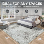 9x12 Area Rugs for Living Room Rug Washable: Modern Large Rug for Dining Room - Image 2