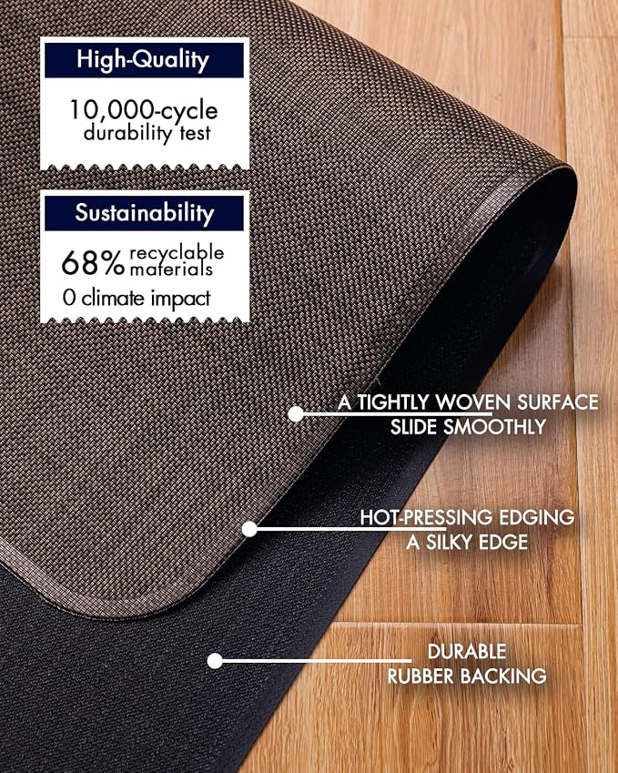 BARoyal Office Chair Mat for Hardwood Floor Under Desk Computer Rolling Chair - Image 4