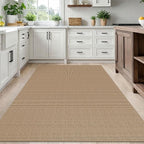 IOHOUZE Washable Area Rug 5x7 Non Slip Rubber Backed Woven Rugs - Image 7