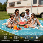 Pauwer Waterproof Outdoor Rug 8x10, Reversible Plastic Straw Patio Camping Rug - Image 5