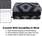 SAND MINE Waterproof Outdoor Rug, Plastic Reversible Rug, Modern Area Rug - Image 4