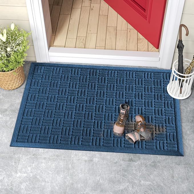 Mibao Front Door Mat Outdoor Entrance, Waterproof Dirt Trapper Doormat - Image 8