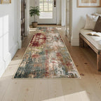 RELEANY Washable Area Rugs 3x9 Non-Slip Modern Abstract Soft - Image 7