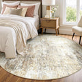 RELEANY Washable Area Rugs 6ft Non-Slip Modern Abstract Soft by RELEANY