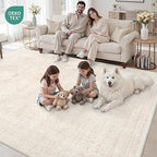 10x12 Area Rugs for Living Room: Vintage Boho Neutral Washable Rug Indoor Soft - Image 7