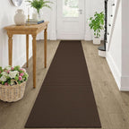 KOZYFLY Cotton Runners Rugs for Hallway 2x10, Washable Runner Rug, Woven Non by KOZYFLY