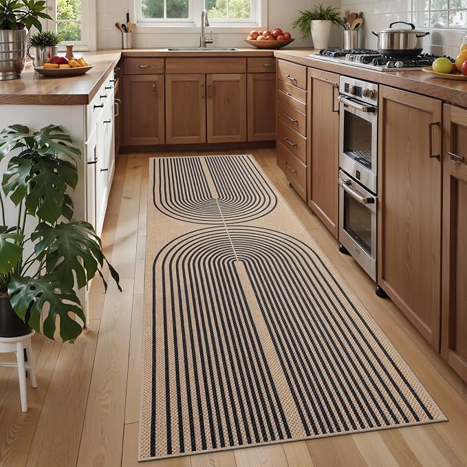 Tangsoo Rainbow Easy Jute Rug 2.6x8 Washable Runner Rug - Image 2