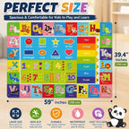 ABC Kids Play Rug, Non-Slip Classroom Carpet, soft low-pile surface, non-slip - Image 2