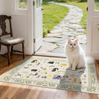 Small 2x3 Area Rugs for Entryway: Washable Kitchen Runner Rug Non Slip Soft Low - Image 2