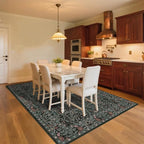 9x12 Washable Area Rugs for Living Room, Stain Resistant Vintage Rugs for - Image 4