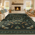 Hazo Haus Green Living Room Rug by HazoHaus