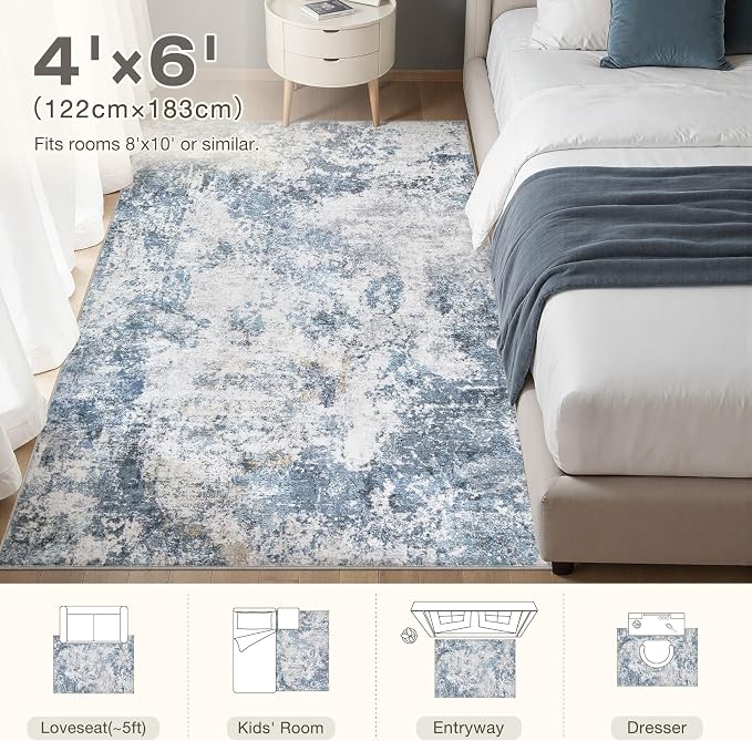 DMOYEST 4x6 Area Rug - Image 7