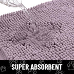 Smiry Dog Door Mat for Muddy Paws, Absorbent Dirt Trapper Non Slip Quick Dry - Image 5