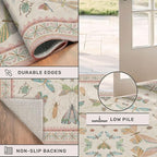 Hazo Haus Washable 5x8 Light Pink Rug - Image 5