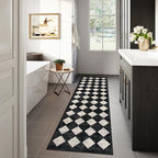 Lahome Zelie Checkered Washable Rug Runners - Image 4