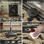 DCX Washable 6x9 Snake Rug, Soft Low Pile Carpet, Kid & Pet Friendly - Image 6