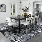 RELEANY Washable Area Rugs 9'x12' Non-Slip Modern Abstract Soft - Image 9