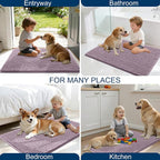 OLANLY Dog Door Mat for Muddy Paws 36x24, Ultra Absorbent Chenille Mud Doormat - Image 8