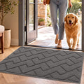 hicorfe Dirt Trapper Indoor Doormat, Non Slip Backing Washable Door Mats by Hicorfe