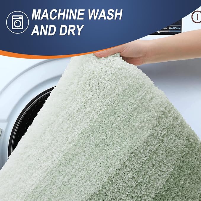 OLANLY Bathroom Runner Rugs Mat 59x24, Extra Soft Absorbent Microfiber Bath Rugs - Image 5
