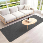 2x6 Feet Runner Rugs for Hallway, Dark-Grey Modern Soft Bedroom Bedside Rug - Image 6