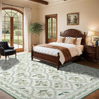 LIANLAM Checkered Rug 10x14 Area Rugs - Image 2