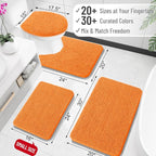 OLANLY Bathroom Rugs 30x20, Extra Soft Absorbent Chenille Bath Rugs, Rubber - Image 2