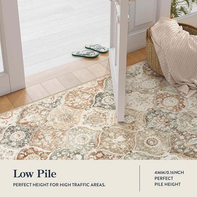 Lahome Moroccan Hallway Rug, Ultra-Thin Oriental Carpet - Image 3