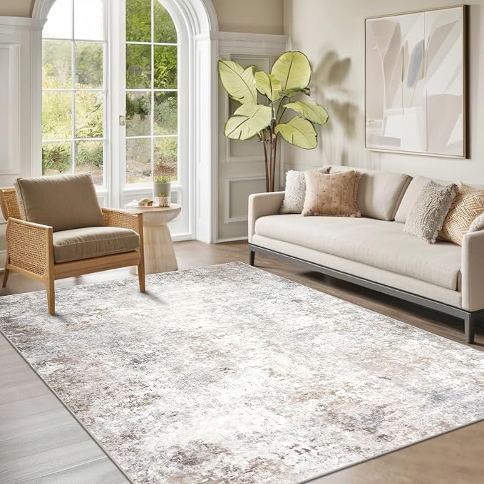Srugn Washable Rugs 5x7 Area Rugs by Srugn