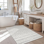 Miukiki 2x3 Entryway Rug Moroccan Washable Non Slip Indoor Floor Carpet - Image 7