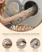 Madane Hallway Runner Rug 2'6''x14', Non Slip Vintage Runners - Image 9