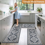 3-Piece Kitchen Rugs, Non-Slip & Washable Floor Mats, Water-Absorbent Area Pad - Image 6