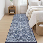 KILOCOCO Hallway Runner 2.6x8 Rug Runner Printed Vintage Floral Washable - Image 8