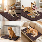 Smiry Dog Door Mat for Muddy Paws 36x24, Absorbent Dirt Trapper, Non-Slip - Image 7