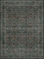 Dark Green Washable Entry Rug, 3x4 Rugs - Image 8