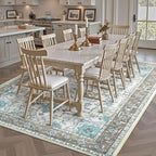 Farmhouse 9x12 Area Rugs for Living Room, Machine Washable Non Slip Carpet - Image 6