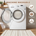 Nakagishi 2X4 Rug Washable Area Rug: Small Soft Boho Farmhouse Neutral Moroccan - Image 2