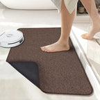 Bosap Bath Mat, Ultra Thin Bathroom Rugs, Rubber Bath Mats by BosapDirect