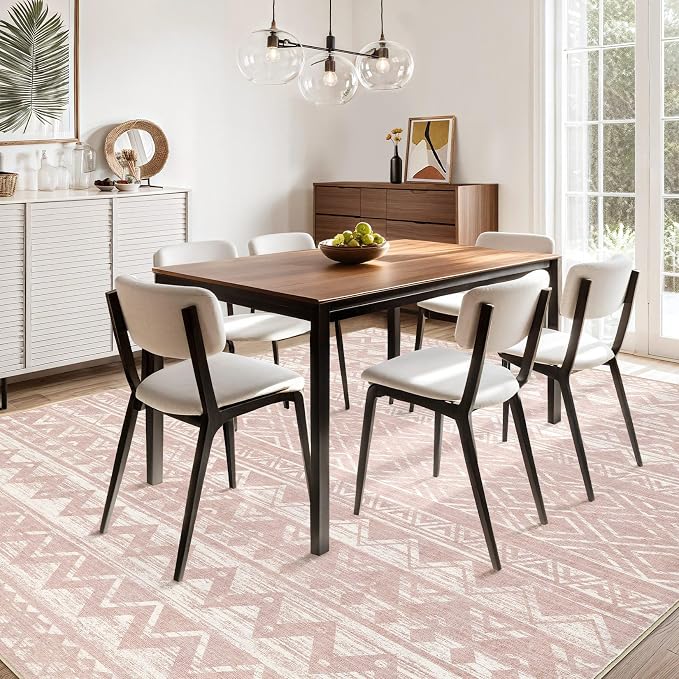cotiled 10x14 Area Rugs Living Room Rug: Washable Boho Rugs - Image 5