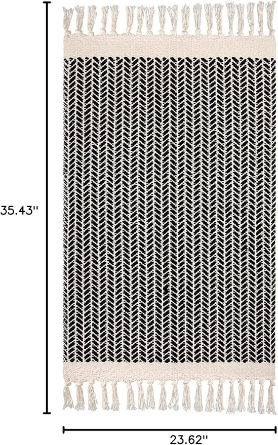 Lahome Belle Boho Bathroom Rugs, Small 2x3 Front Door Mat Lightweight Kitchen - Image 2