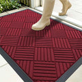 OLANLY Front Door Mat Outside Entrance 35x23, Heavy Duty Sturdy Natural Rubber by OLANLY