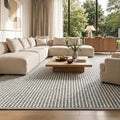 Faux Jute Area Rug 4'x6', Washable & Non-Slip, No Odor. Farmhouse Boho Style by Unknown
